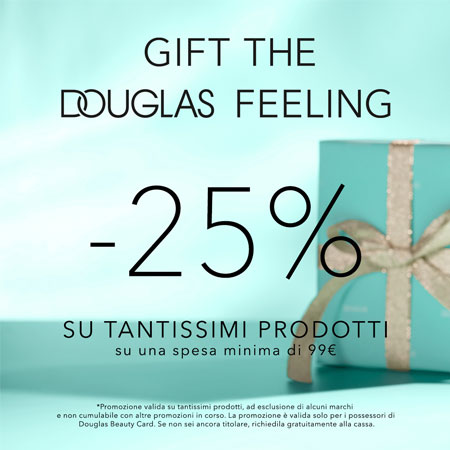 Questo Natale regala la magia di Douglas e approfitta di sconti fino al 25% su tantissimi prodotti!